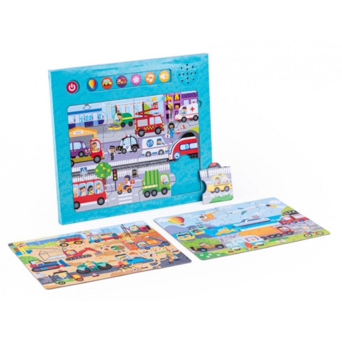 Puzzle Dźwięki wokół nas - Pojazdy DG 82719 Dumel